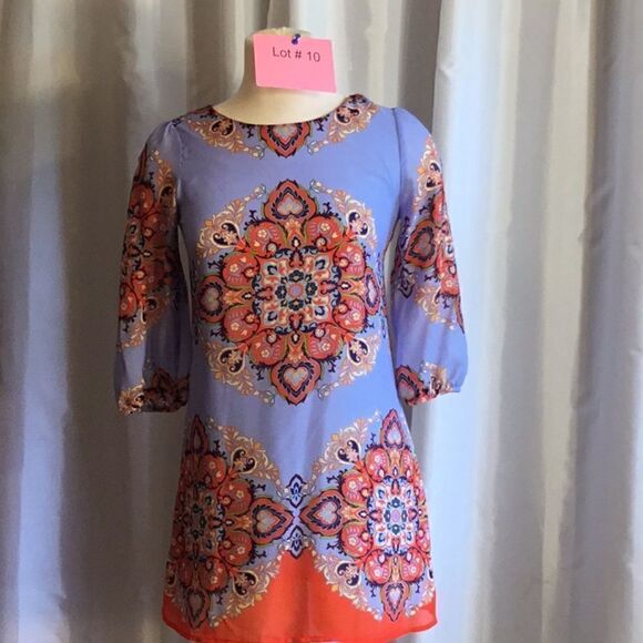 Girls dress with sheer sleeves in size 14 by IZ BYER GIRL - Picture 2 of 11